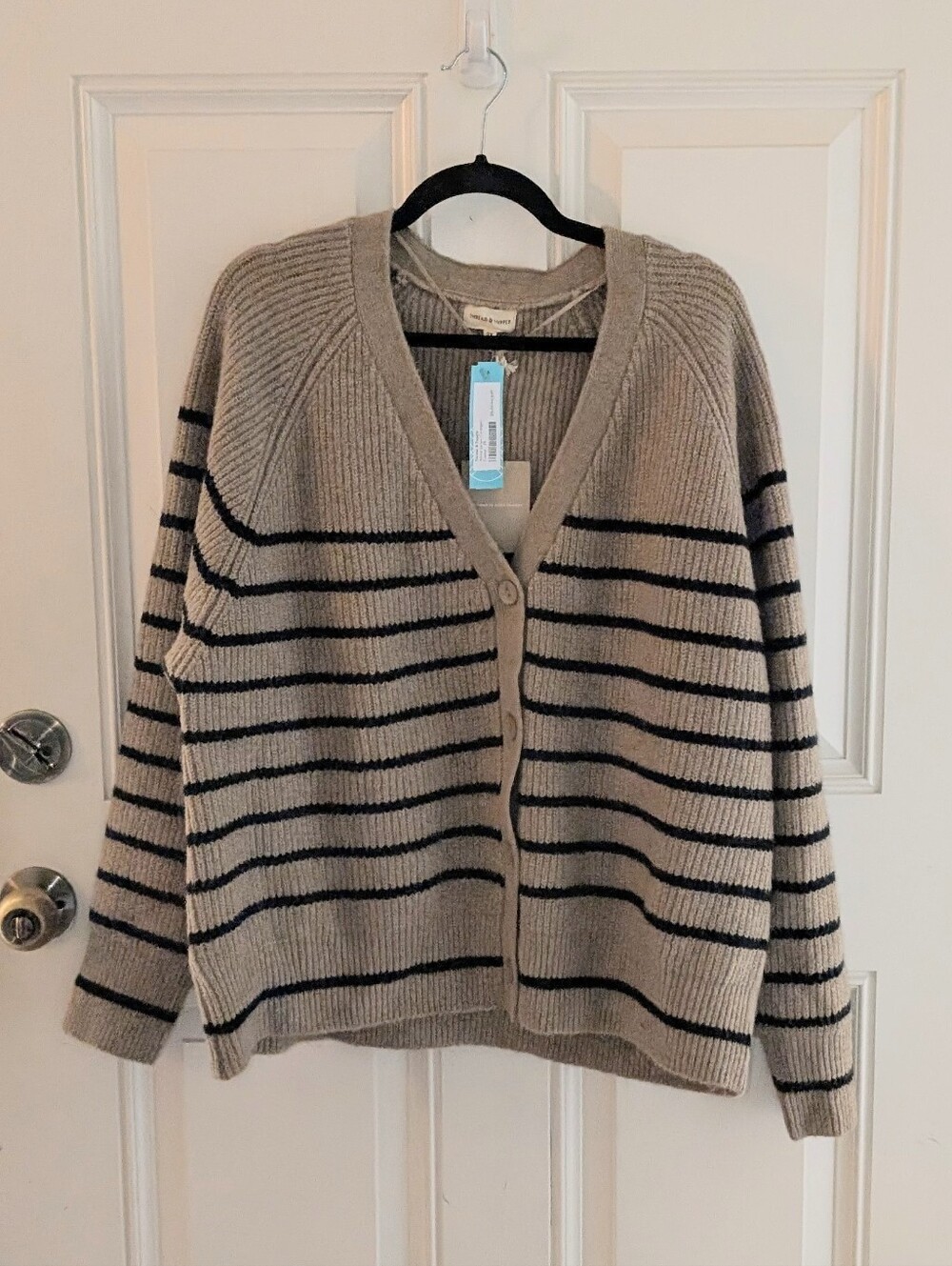 Thread & Supply Annie Stripe Cardigan - 2X